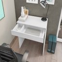 Ver imagem 3 de Mesa de Computador Aléxia Branca - Vrk Comércio On-Line