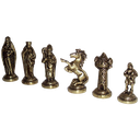 Ver imagem 2 de Jogo de Xadrez Completo Real em Latâo Artesanal