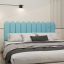 Ver imagem 3 de Cabeceira Nuvem King Size Facil Instalação 10 Placas 45x20cm:azul Bebe