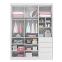 Ver mais imagens de Jogo de Quarto Infantil Guarda Roupa e Cômoda Pérola Branco - Phoenix Phoenix Baby