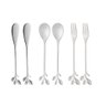 Conjunto Talheres para Petiscos Leaves Bon Gourmet Aço Inox - 1
