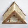 Luminária Lustre Pendente Rústico Retro Madeira Sisal 45cm - 4