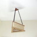 Ver imagem 2 de Luminária Lustre Pendente Rústico Retro Madeira Sisal 45cm