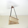 Luminária Lustre Pendente Rústico Retro Madeira Sisal 45cm - 2