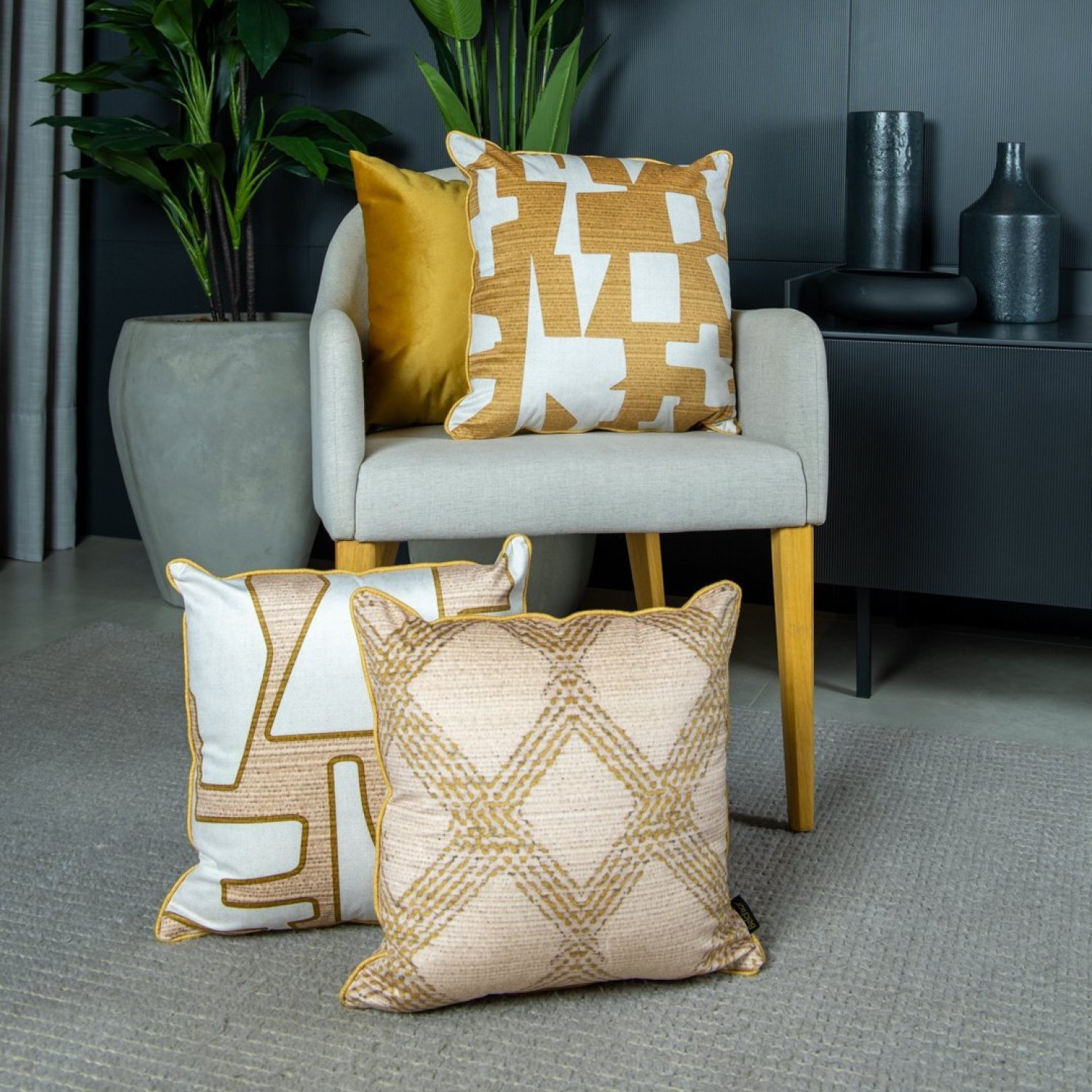 Capa Veludo Luxor 318 com Cordone 43 Cm X 43 Cm - 4