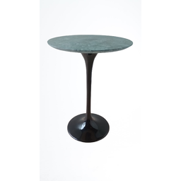 Mesa Saarinen Lateral de 55cm, Tampo em Mármore Verde Guatemala. - 3