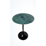 Mesa Saarinen Lateral de 55cm, Tampo em Mármore Verde Guatemala. - 2