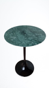 Ver imagem 2 de Mesa Saarinen Lateral de 55cm, Tampo em Mármore Verde Guatemala.