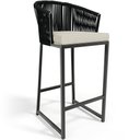 Ver imagem 2 de Kit 06 Banqueta Para Área Gourmet Cozinha Varanda Corda Náutica Sunset D04 Preto - Lyam Decor