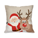 Ver imagem 4 de Kit com 4 Capas para Almofadas Natalinas Feliz Natal