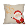 Kit com 4 Capas para Almofadas Natalinas Feliz Natal - 6