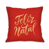 Kit com 4 Capas para Almofadas Natalinas Feliz Natal - 3