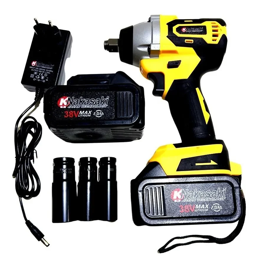Chave De Impacto Bateria 38v Brushless Profissional Nakasaki - 1