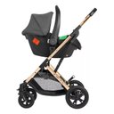 Ver imagem 3 de Carrinho C/ Moises 3 em 1 Kaia C/ Bebe Conforto e Bolsa Dark Gray - Kikkaboo