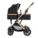 Ver imagem 4 de Carrinho C/ Moises 3 em 1 Kaia C/ Bebe Conforto e Bolsa Dark Gray - Kikkaboo