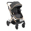 Ver imagem 2 de Carrinho C/ Moises 3 em 1 Kaia C/ Bebe Conforto e Bolsa Dark Gray - Kikkaboo