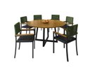 Ver imagem 2 de Conjunto para Área Gourmet 6 Cadeiras 1,50m - Coliseu - Paonanda Decor