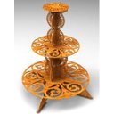 Ver imagem 2 de Bandeja de Bolo 3 andares com detalhes vazados em MDF