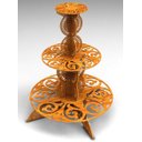 Ver imagem 1 de Bandeja de Bolo 3 andares com detalhes vazados em MDF