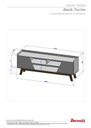 Ver imagem 3 de Rack para TV até 65 Polegadas MDF 160cm Pés em Madeira Maciça Turim 2 Portas 1 Prateleira Branco