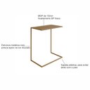Ver imagem 6 de Mesa Lateral de Apoio Industrial Marrom