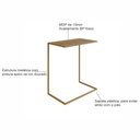 Ver imagem 6 de Mesa Lateral de Apoio Industrial Marrom