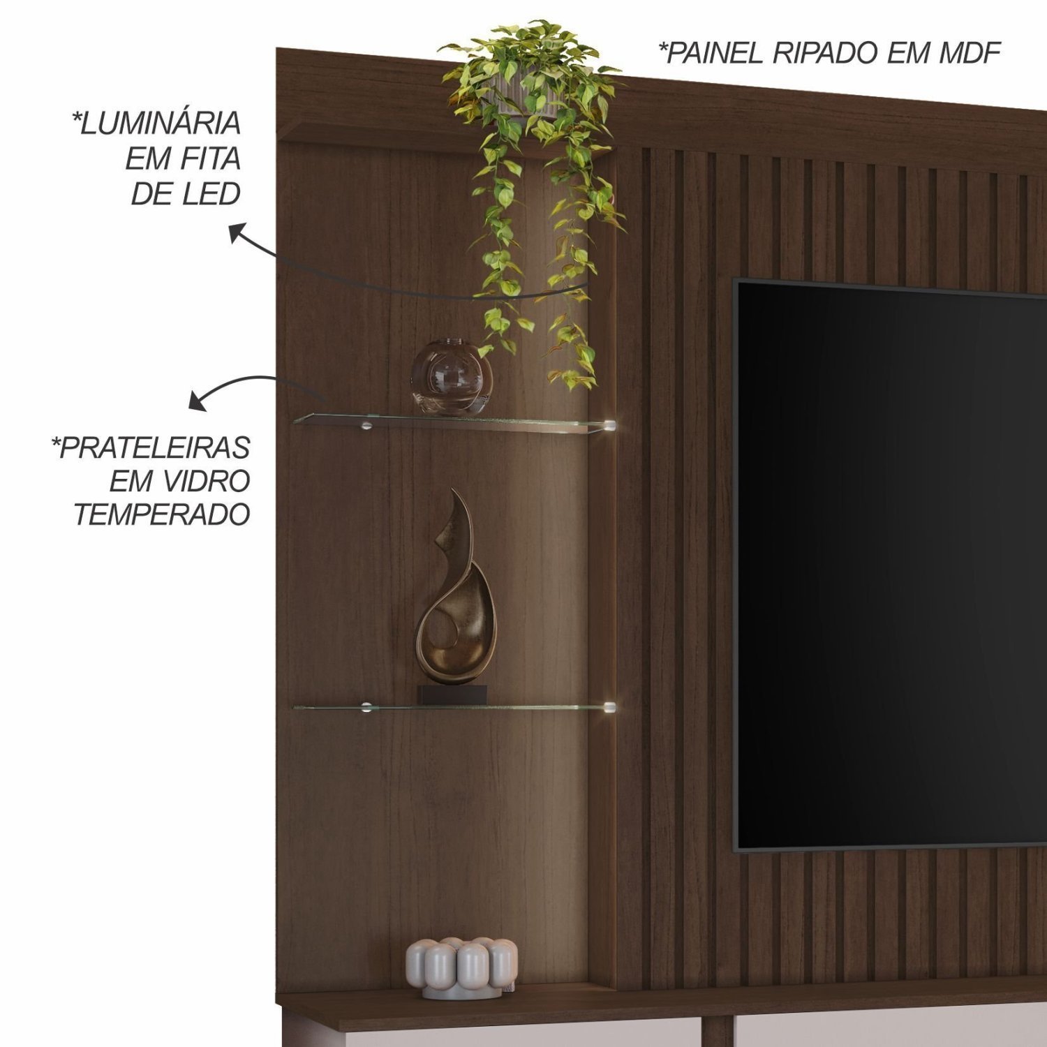 Estante para Tv e Home Amparo Candian - 5