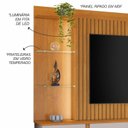 Ver imagem 5 de Estante para TV e Home Theater até 60 Polegadas MDF 182CMX196CM Amparo Candian Amarelo