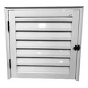 Ver imagem 1 de Porta Abrigo Alçapão 60x60 Alumínio Branco Linha 25