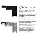 Ver imagem 6 de Ármário de Cozinha Modulada 3 Peças Milão Menu Móveis Preta