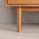 Ver imagem 6 de Rack Madeira Maciça Tv 75 Moderno Natural Pés Retos Freijó Tecca Idimex