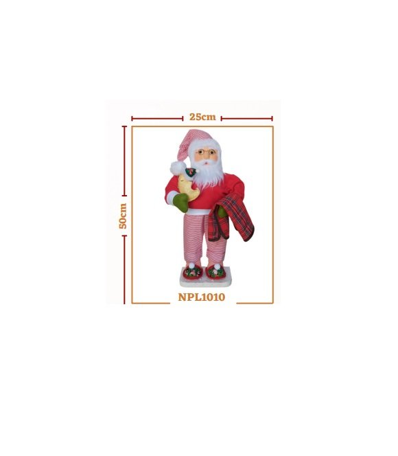 PAPAI NOEL TRADICIONAL DORMINHOCO 50 CM - 1