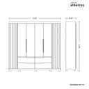 Ver imagem 4 de Guarda-roupa 06 Portas e 04 Gavetas com Espelhos Doble Casal