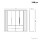 Ver imagem 4 de Guarda-Roupa 06 Portas e 04 Gavetas com Espelhos Doble Casal