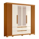 Ver imagem 2 de Guarda-Roupa 06 Portas e 04 Gavetas com Espelhos Doble Casal