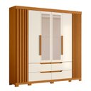 Ver imagem 2 de Guarda-roupa 06 Portas e 04 Gavetas com Espelhos Doble Casal