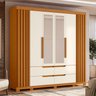 Guarda-roupa 06 Portas e 04 Gavetas com Espelhos Doble Casal - 1