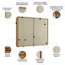Ver imagem 3 de Guarda Roupa Casal 278cm com 2 Portas Mya Opala/cumaru Z10 - Mpozenato