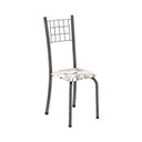 Ver imagem 7 de Conjunto de Mesa Tubular 70cm x 70cm Tampo em MDF com 4 Cadeiras Dany Prata/Mart