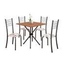 Ver imagem 2 de Conjunto de Mesa Tubular 70cm x 70cm Tampo em MDF com 4 Cadeiras Dany Prata/Mart