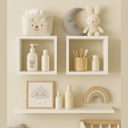 Ver imagem 3 de Kit 2 Nichos com Prateleira Infantil 80cm Branco Quarto Sala
