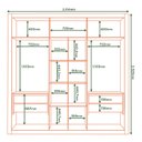 Ver imagem 4 de Guarda-roupa Casal Tripoli 2 Portas 4 Gavetas com Espelho