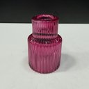 Ver imagem 6 de Castiçal Porta Vela Decorativo Home&co Vidro 8x6x6cm Roxo