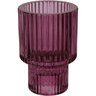 Castiçal Porta Vela Decorativo Home&co Vidro 8x6x6cm Roxo - 2