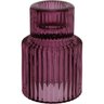 Castiçal Porta Vela Decorativo Home&co Vidro 8x6x6cm Roxo - 1