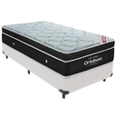 Ver imagem 1 de Cama Box e Colchão Elegant Molas Ensacadas Solteiro Ortobom: Branco
