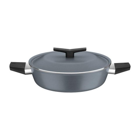 Arrozeira Tramontina Spezia Induction Alumínio Antiaderente Starflon Excellent Azul Ardósia 24 Cm
