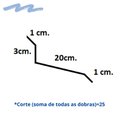 Ver imagem 2 de Rufo de Encosto Rufo Externo Galvanizado Corte 25 - 8 Metros