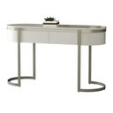 Ver imagem 1 de Aparador 2 Gvetas Pé Aço Carbono Champanhe Vidro Pintado Fendi Arkadina 1400