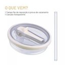 Ver imagem 6 de Copo Térmico Tr-018 1200ml Inox com Canudo, Alça, Tampa 40OZ, com Bico, Tampa Transparente:Verde